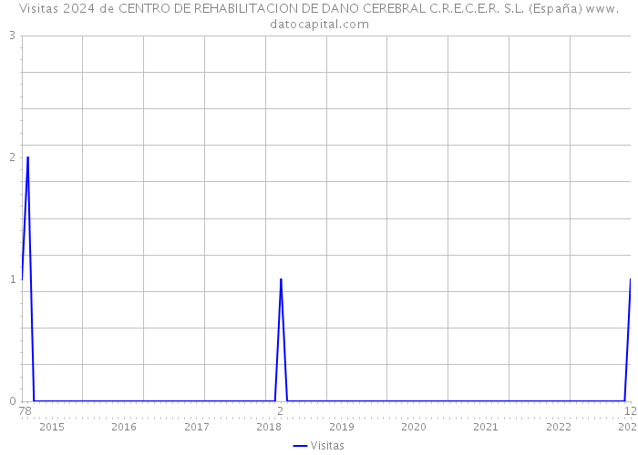Visitas 2024 de CENTRO DE REHABILITACION DE DANO CEREBRAL C.R.E.C.E.R. S.L. (España) 