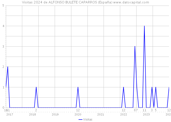 Visitas 2024 de ALFONSO BULETE CAPARROS (España) 