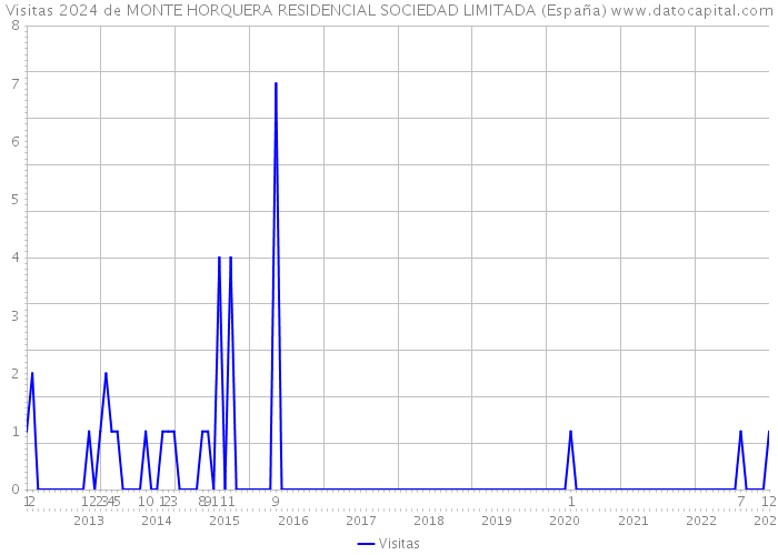 Visitas 2024 de MONTE HORQUERA RESIDENCIAL SOCIEDAD LIMITADA (España) 