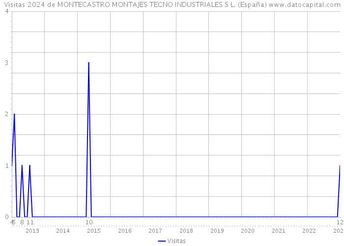 Visitas 2024 de MONTECASTRO MONTAJES TECNO INDUSTRIALES S L. (España) 