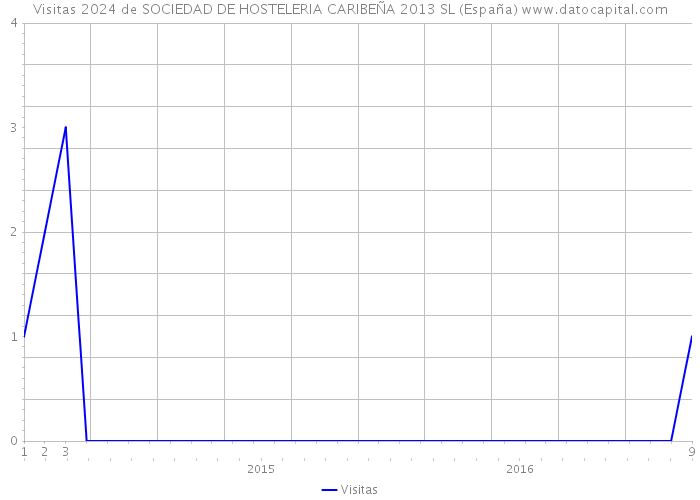 Visitas 2024 de SOCIEDAD DE HOSTELERIA CARIBEÑA 2013 SL (España) 