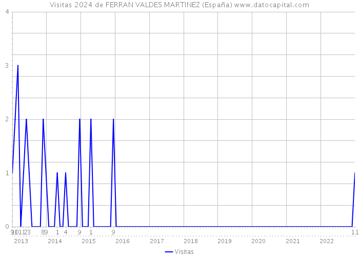 Visitas 2024 de FERRAN VALDES MARTINEZ (España) 