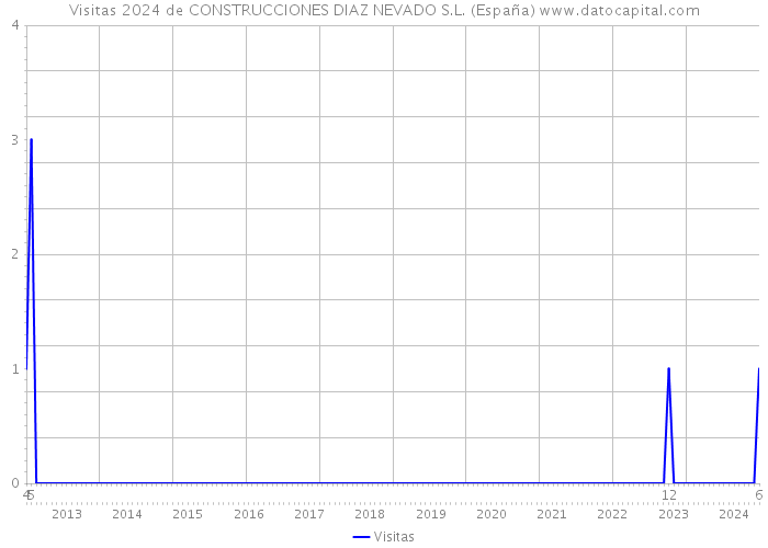 Visitas 2024 de CONSTRUCCIONES DIAZ NEVADO S.L. (España) 