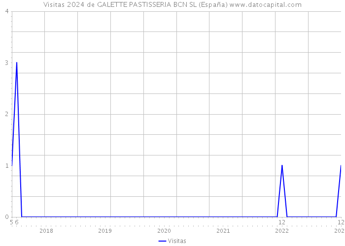 Visitas 2024 de GALETTE PASTISSERIA BCN SL (España) 