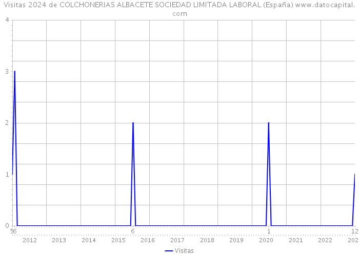 Visitas 2024 de COLCHONERIAS ALBACETE SOCIEDAD LIMITADA LABORAL (España) 
