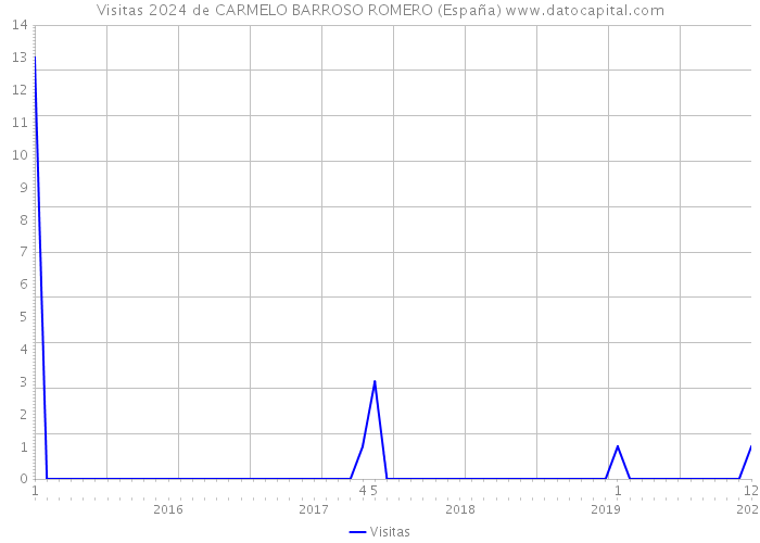 Visitas 2024 de CARMELO BARROSO ROMERO (España) 