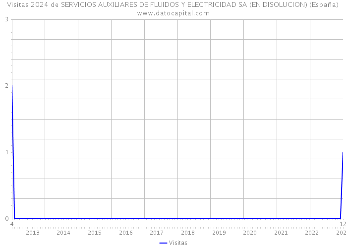 Visitas 2024 de SERVICIOS AUXILIARES DE FLUIDOS Y ELECTRICIDAD SA (EN DISOLUCION) (España) 