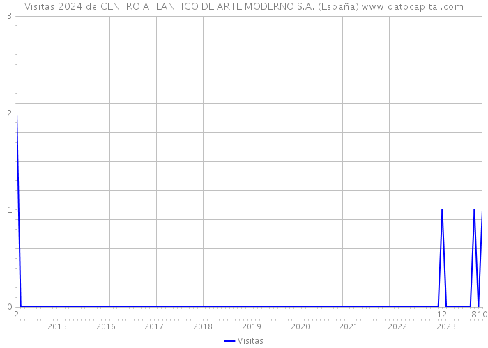 Visitas 2024 de CENTRO ATLANTICO DE ARTE MODERNO S.A. (España) 