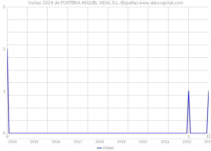 Visitas 2024 de FUSTERIA MIQUEL VIDAL S.L. (España) 