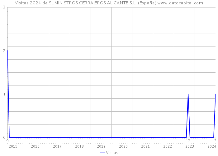 Visitas 2024 de SUMINISTROS CERRAJEROS ALICANTE S.L. (España) 