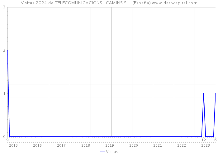Visitas 2024 de TELECOMUNICACIONS I CAMINS S.L. (España) 