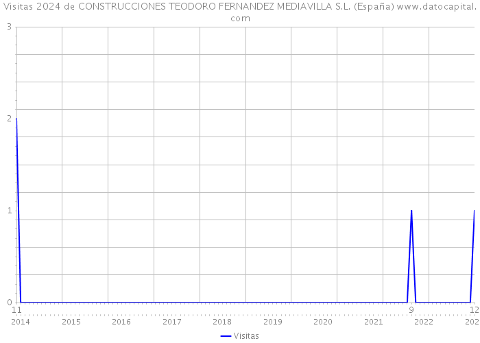 Visitas 2024 de CONSTRUCCIONES TEODORO FERNANDEZ MEDIAVILLA S.L. (España) 