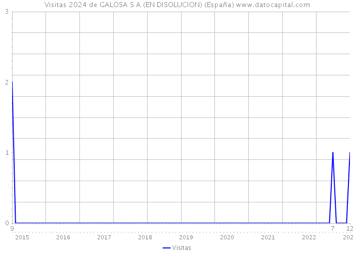 Visitas 2024 de GALOSA S A (EN DISOLUCION) (España) 