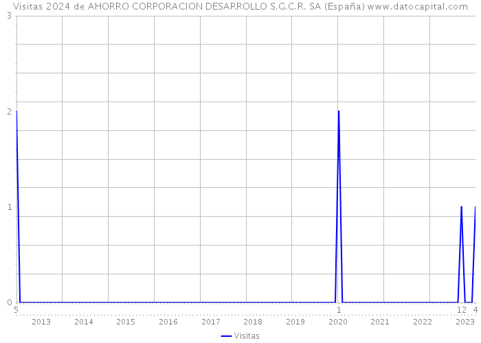 Visitas 2024 de AHORRO CORPORACION DESARROLLO S.G.C.R. SA (España) 