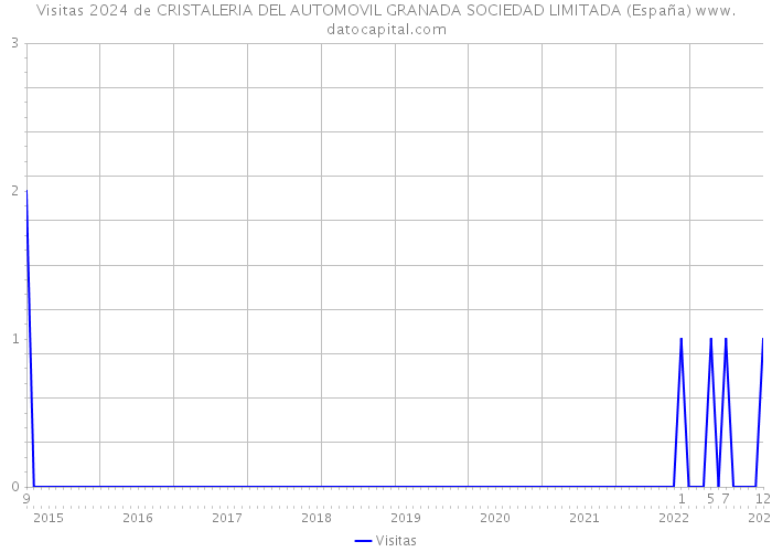 Visitas 2024 de CRISTALERIA DEL AUTOMOVIL GRANADA SOCIEDAD LIMITADA (España) 