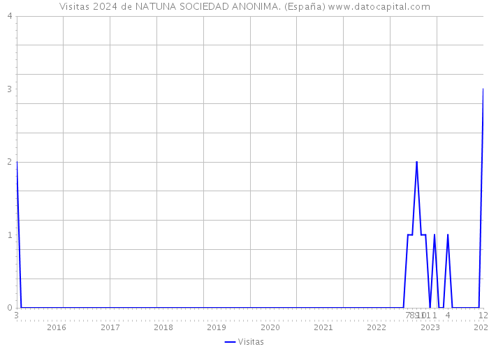 Visitas 2024 de NATUNA SOCIEDAD ANONIMA. (España) 