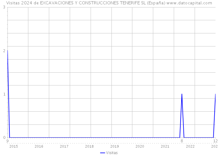 Visitas 2024 de EXCAVACIONES Y CONSTRUCCIONES TENERIFE SL (España) 
