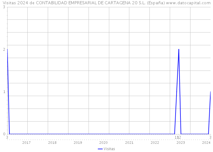 Visitas 2024 de CONTABILIDAD EMPRESARIAL DE CARTAGENA 20 S.L. (España) 