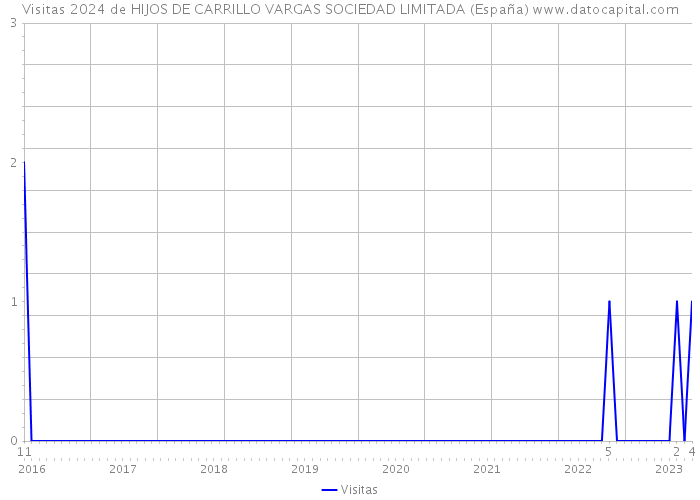 Visitas 2024 de HIJOS DE CARRILLO VARGAS SOCIEDAD LIMITADA (España) 