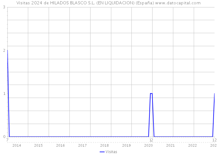 Visitas 2024 de HILADOS BLASCO S.L. (EN LIQUIDACION) (España) 