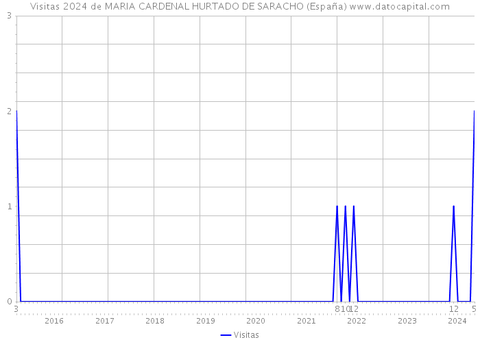 Visitas 2024 de MARIA CARDENAL HURTADO DE SARACHO (España) 