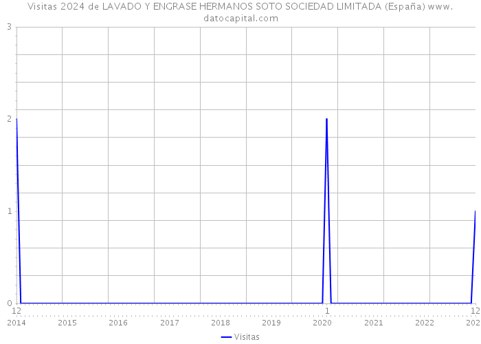 Visitas 2024 de LAVADO Y ENGRASE HERMANOS SOTO SOCIEDAD LIMITADA (España) 