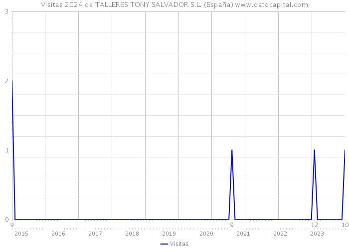 Visitas 2024 de TALLERES TONY SALVADOR S.L. (España) 