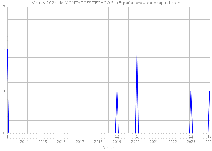 Visitas 2024 de MONTATGES TECHCO SL (España) 
