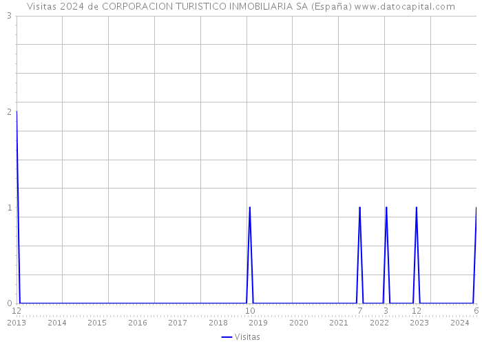 Visitas 2024 de CORPORACION TURISTICO INMOBILIARIA SA (España) 