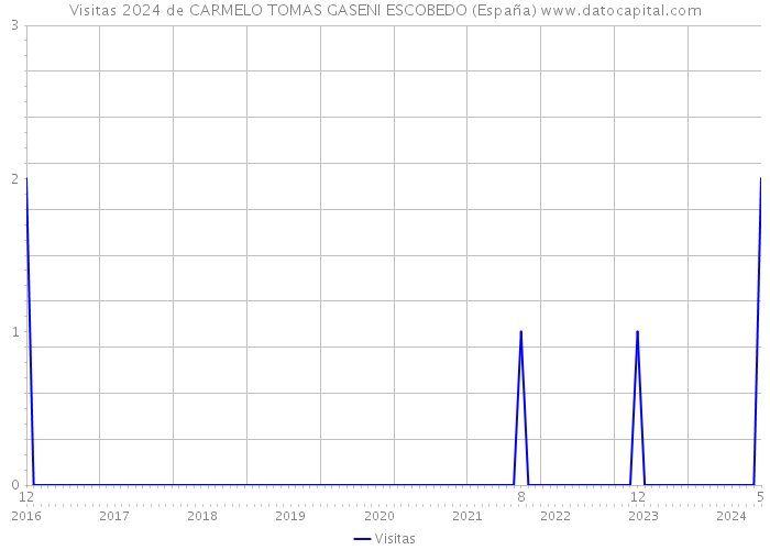 Visitas 2024 de CARMELO TOMAS GASENI ESCOBEDO (España) 