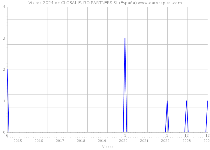 Visitas 2024 de GLOBAL EURO PARTNERS SL (España) 