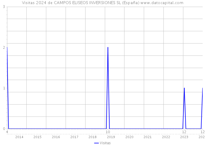 Visitas 2024 de CAMPOS ELISEOS INVERSIONES SL (España) 