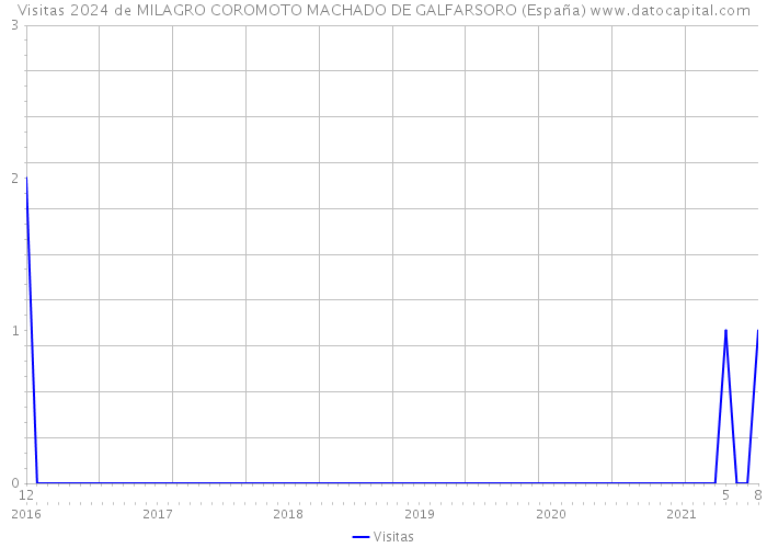 Visitas 2024 de MILAGRO COROMOTO MACHADO DE GALFARSORO (España) 