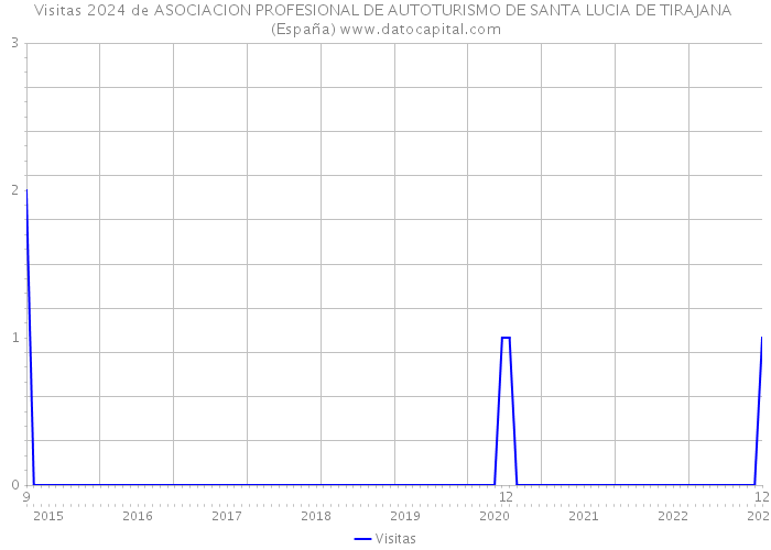 Visitas 2024 de ASOCIACION PROFESIONAL DE AUTOTURISMO DE SANTA LUCIA DE TIRAJANA (España) 