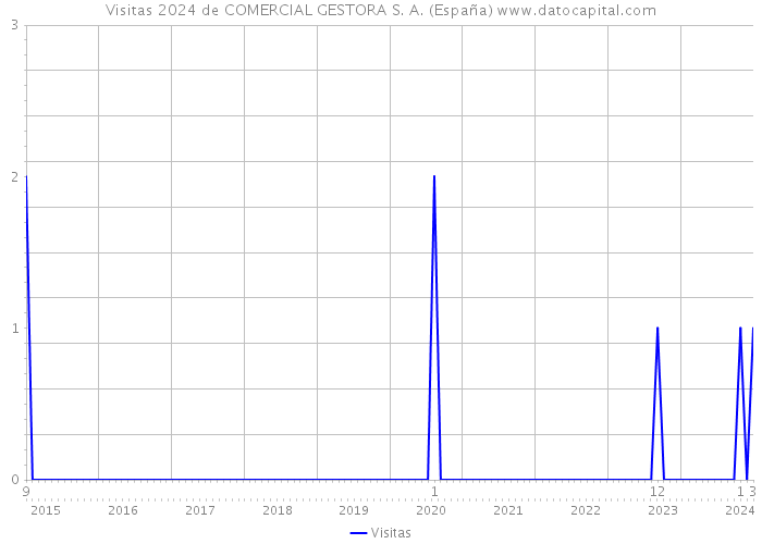 Visitas 2024 de COMERCIAL GESTORA S. A. (España) 
