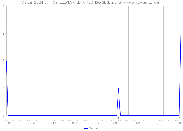 Visitas 2024 de HOSTELERIA VILLAR ALONSO SL (España) 