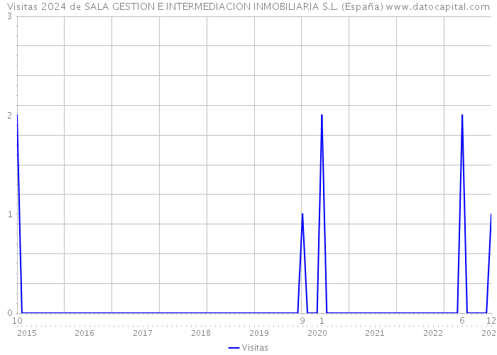 Visitas 2024 de SALA GESTION E INTERMEDIACION INMOBILIARIA S.L. (España) 