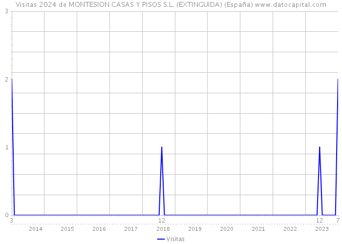Visitas 2024 de MONTESION CASAS Y PISOS S.L. (EXTINGUIDA) (España) 