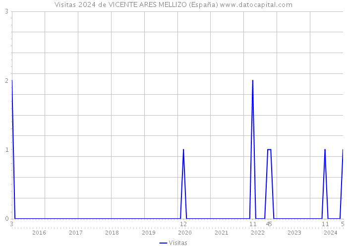 Visitas 2024 de VICENTE ARES MELLIZO (España) 