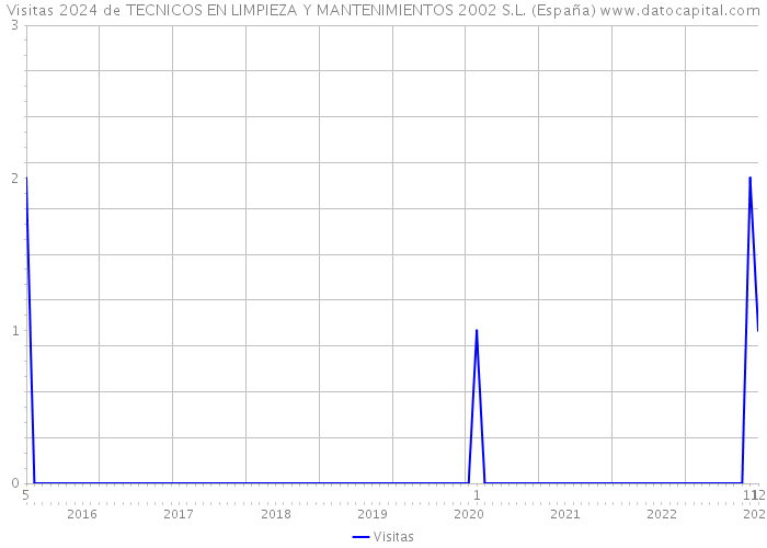 Visitas 2024 de TECNICOS EN LIMPIEZA Y MANTENIMIENTOS 2002 S.L. (España) 