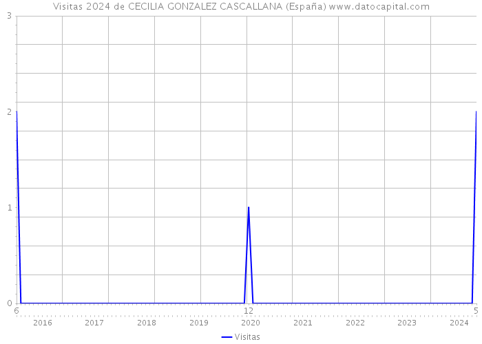 Visitas 2024 de CECILIA GONZALEZ CASCALLANA (España) 