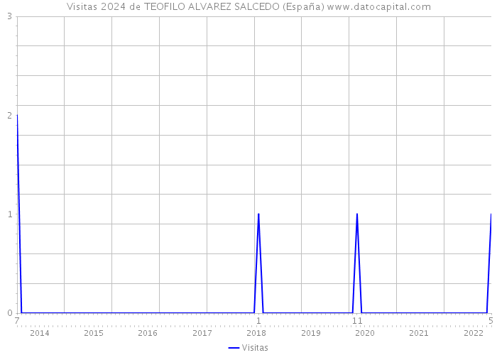 Visitas 2024 de TEOFILO ALVAREZ SALCEDO (España) 