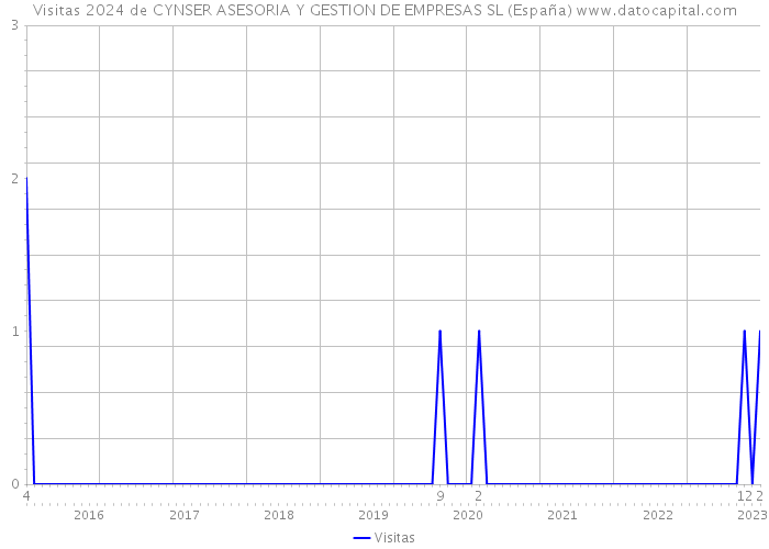 Visitas 2024 de CYNSER ASESORIA Y GESTION DE EMPRESAS SL (España) 