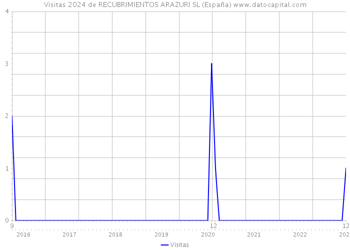 Visitas 2024 de RECUBRIMIENTOS ARAZURI SL (España) 