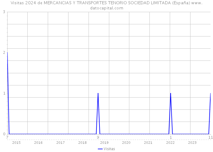 Visitas 2024 de MERCANCIAS Y TRANSPORTES TENORIO SOCIEDAD LIMITADA (España) 