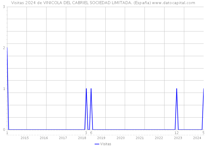 Visitas 2024 de VINICOLA DEL CABRIEL SOCIEDAD LIMITADA. (España) 
