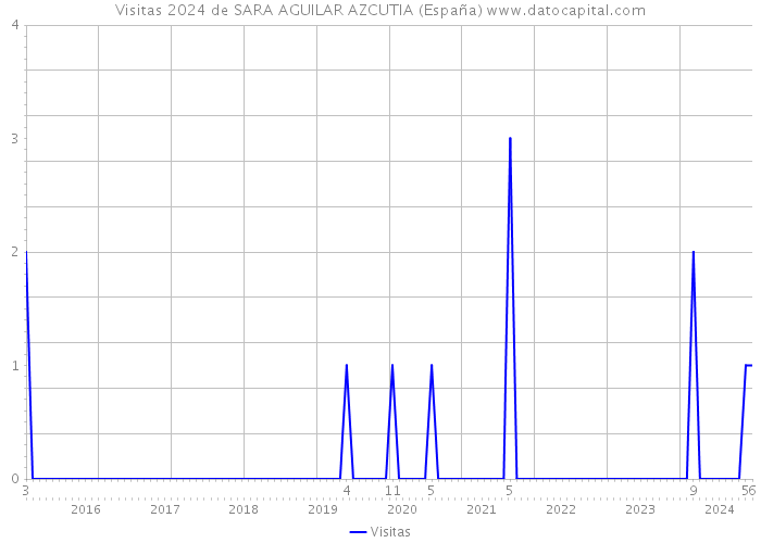 Visitas 2024 de SARA AGUILAR AZCUTIA (España) 