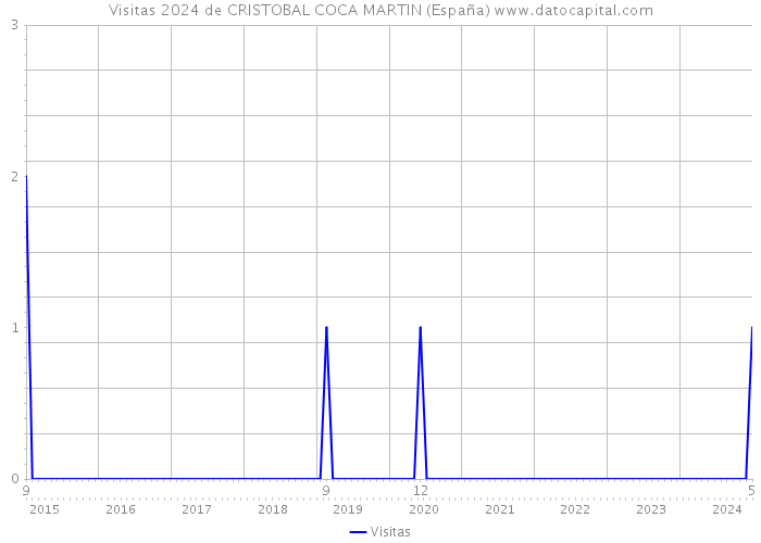 Visitas 2024 de CRISTOBAL COCA MARTIN (España) 