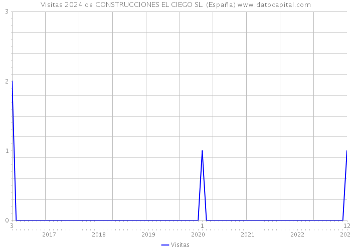 Visitas 2024 de CONSTRUCCIONES EL CIEGO SL. (España) 