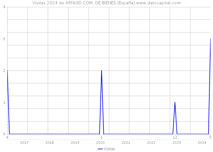 Visitas 2024 de ARNUID COM. DE BIENES (España) 